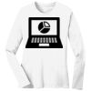1-DAY RUSH NO MINIMUM Ladies Long Sleeve Crew Neck T-Shirt Thumbnail