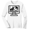 1-DAY RUSH NO MINIMUM Ladies Long Sleeve Crew Neck T-Shirt Thumbnail