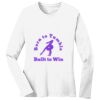 1-DAY RUSH NO MINIMUM Ladies Long Sleeve Crew Neck T-Shirt Thumbnail