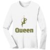 1-DAY RUSH NO MINIMUM Ladies Long Sleeve Crew Neck T-Shirt Thumbnail