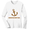 1-DAY RUSH NO MINIMUM Ladies Long Sleeve Crew Neck T-Shirt Thumbnail