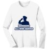 1-DAY RUSH NO MINIMUM Ladies Long Sleeve Crew Neck T-Shirt Thumbnail