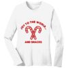 1-DAY RUSH NO MINIMUM Ladies Long Sleeve Crew Neck T-Shirt Thumbnail