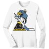 1-DAY RUSH NO MINIMUM Ladies Long Sleeve Crew Neck T-Shirt Thumbnail