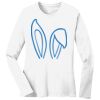1-DAY RUSH NO MINIMUM Ladies Long Sleeve Crew Neck T-Shirt Thumbnail