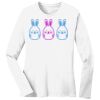 1-DAY RUSH NO MINIMUM Ladies Long Sleeve Crew Neck T-Shirt Thumbnail