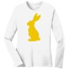 1-DAY RUSH NO MINIMUM Ladies Long Sleeve Crew Neck T-Shirt Thumbnail