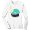 1-DAY RUSH NO MINIMUM Ladies Long Sleeve Crew Neck T-Shirt Thumbnail