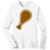 1-DAY RUSH NO MINIMUM Ladies Long Sleeve Crew Neck T-Shirt Thumbnail