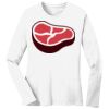 1-DAY RUSH NO MINIMUM Ladies Long Sleeve Crew Neck T-Shirt Thumbnail
