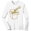 1-DAY RUSH NO MINIMUM Ladies Long Sleeve Crew Neck T-Shirt Thumbnail