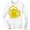 1-DAY RUSH NO MINIMUM Ladies Long Sleeve Crew Neck T-Shirt Thumbnail