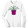 1-DAY RUSH NO MINIMUM Ladies Long Sleeve Crew Neck T-Shirt Thumbnail