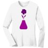 1-DAY RUSH NO MINIMUM Ladies Long Sleeve Crew Neck T-Shirt Thumbnail