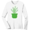 1-DAY RUSH NO MINIMUM Ladies Long Sleeve Crew Neck T-Shirt Thumbnail