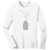 1-DAY RUSH NO MINIMUM Ladies Long Sleeve Crew Neck T-Shirt Thumbnail