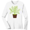 1-DAY RUSH NO MINIMUM Ladies Long Sleeve Crew Neck T-Shirt Thumbnail
