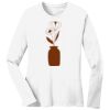 1-DAY RUSH NO MINIMUM Ladies Long Sleeve Crew Neck T-Shirt Thumbnail