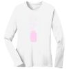 1-DAY RUSH NO MINIMUM Ladies Long Sleeve Crew Neck T-Shirt Thumbnail