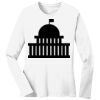 1-DAY RUSH NO MINIMUM Ladies Long Sleeve Crew Neck T-Shirt Thumbnail