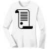 1-DAY RUSH NO MINIMUM Ladies Long Sleeve Crew Neck T-Shirt Thumbnail