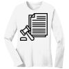 1-DAY RUSH NO MINIMUM Ladies Long Sleeve Crew Neck T-Shirt Thumbnail
