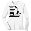 1-DAY RUSH NO MINIMUM Ladies Long Sleeve Crew Neck T-Shirt Thumbnail