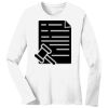 1-DAY RUSH NO MINIMUM Ladies Long Sleeve Crew Neck T-Shirt Thumbnail