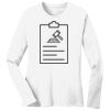 1-DAY RUSH NO MINIMUM Ladies Long Sleeve Crew Neck T-Shirt Thumbnail