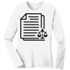 1-DAY RUSH NO MINIMUM Ladies Long Sleeve Crew Neck T-Shirt Thumbnail
