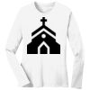 1-DAY RUSH NO MINIMUM Ladies Long Sleeve Crew Neck T-Shirt Thumbnail