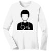 1-DAY RUSH NO MINIMUM Ladies Long Sleeve Crew Neck T-Shirt Thumbnail