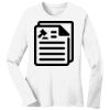 1-DAY RUSH NO MINIMUM Ladies Long Sleeve Crew Neck T-Shirt Thumbnail