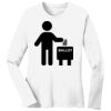 1-DAY RUSH NO MINIMUM Ladies Long Sleeve Crew Neck T-Shirt Thumbnail