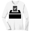 1-DAY RUSH NO MINIMUM Ladies Long Sleeve Crew Neck T-Shirt Thumbnail