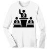 1-DAY RUSH NO MINIMUM Ladies Long Sleeve Crew Neck T-Shirt Thumbnail