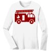 1-DAY RUSH NO MINIMUM Ladies Long Sleeve Crew Neck T-Shirt Thumbnail