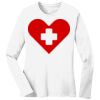 1-DAY RUSH NO MINIMUM Ladies Long Sleeve Crew Neck T-Shirt Thumbnail
