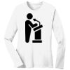 1-DAY RUSH NO MINIMUM Ladies Long Sleeve Crew Neck T-Shirt Thumbnail