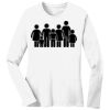 1-DAY RUSH NO MINIMUM Ladies Long Sleeve Crew Neck T-Shirt Thumbnail