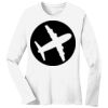 1-DAY RUSH NO MINIMUM Ladies Long Sleeve Crew Neck T-Shirt Thumbnail
