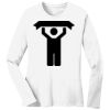 1-DAY RUSH NO MINIMUM Ladies Long Sleeve Crew Neck T-Shirt Thumbnail
