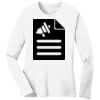1-DAY RUSH NO MINIMUM Ladies Long Sleeve Crew Neck T-Shirt Thumbnail