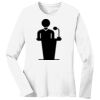 1-DAY RUSH NO MINIMUM Ladies Long Sleeve Crew Neck T-Shirt Thumbnail