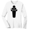 1-DAY RUSH NO MINIMUM Ladies Long Sleeve Crew Neck T-Shirt Thumbnail