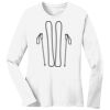 1-DAY RUSH NO MINIMUM Ladies Long Sleeve Crew Neck T-Shirt Thumbnail