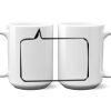 15 oz. NO MINIMUM Full Color Printed Ceramic Mug Thumbnail