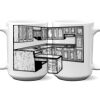 15 oz. NO MINIMUM Full Color Printed Ceramic Mug Thumbnail