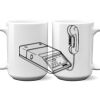 15 oz. NO MINIMUM Full Color Printed Ceramic Mug Thumbnail