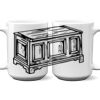 15 oz. NO MINIMUM Full Color Printed Ceramic Mug Thumbnail
